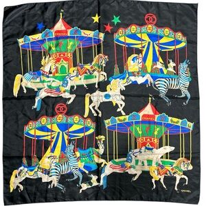 Vintage Chanel Carousel Scarf